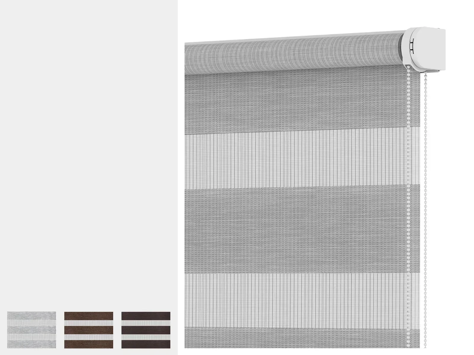 Roleta SOLID S - deň a noc - látka BLACK ELEGANCE