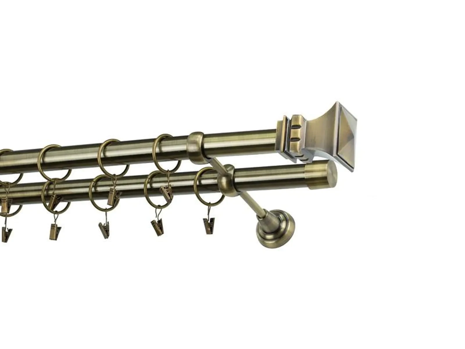 Garniža 25x25mm - 2rady - VEŽA - antik