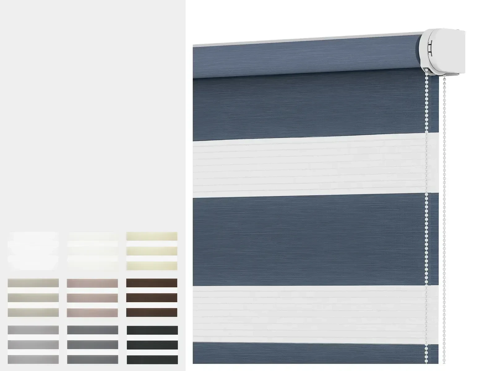 Roleta SOLID S - deň a noc - látka IBIZA