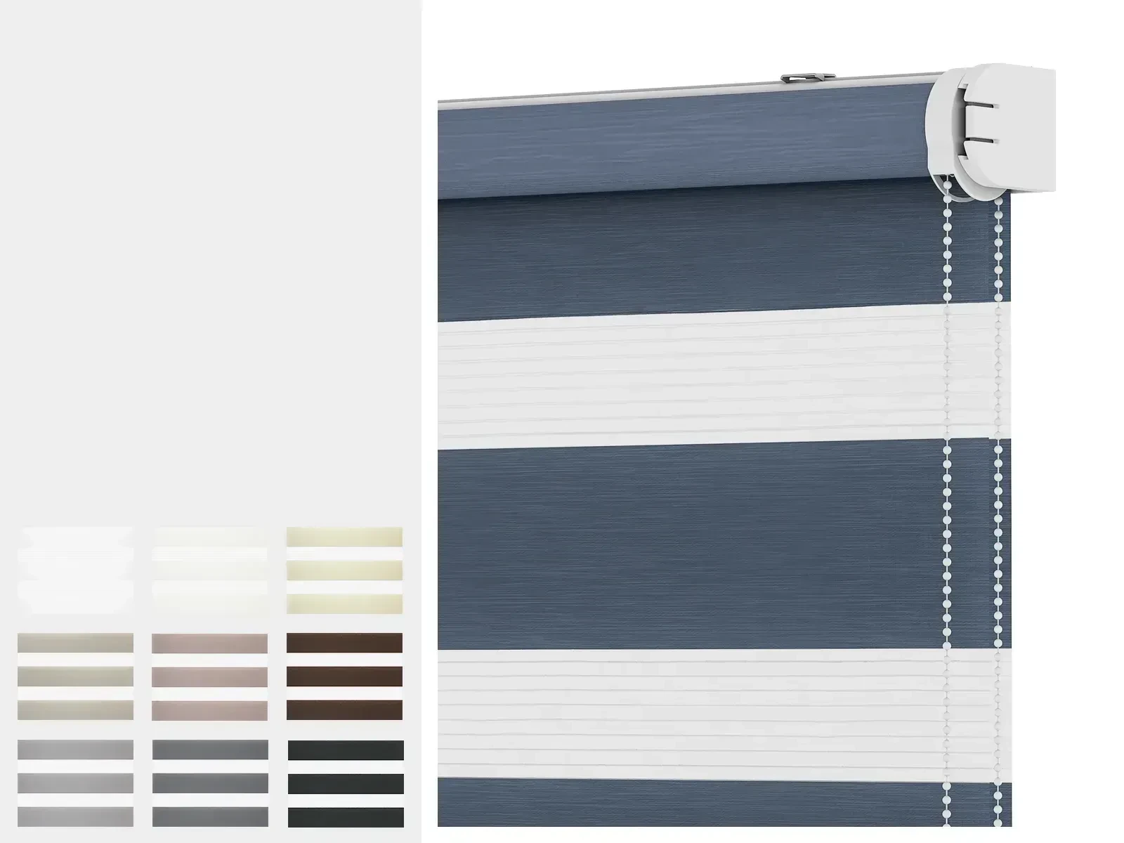 Roleta SOLID M - deň a noc - látka IBIZA