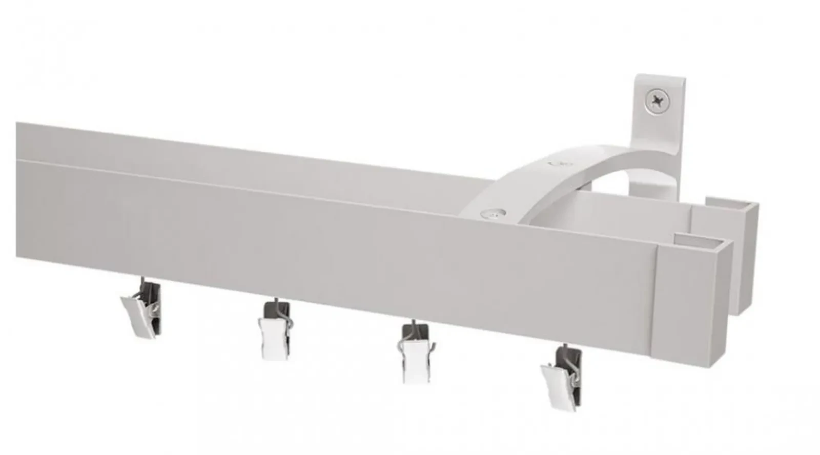 Garniža MODERN 2-drážková - na stenu - odtieň INOX