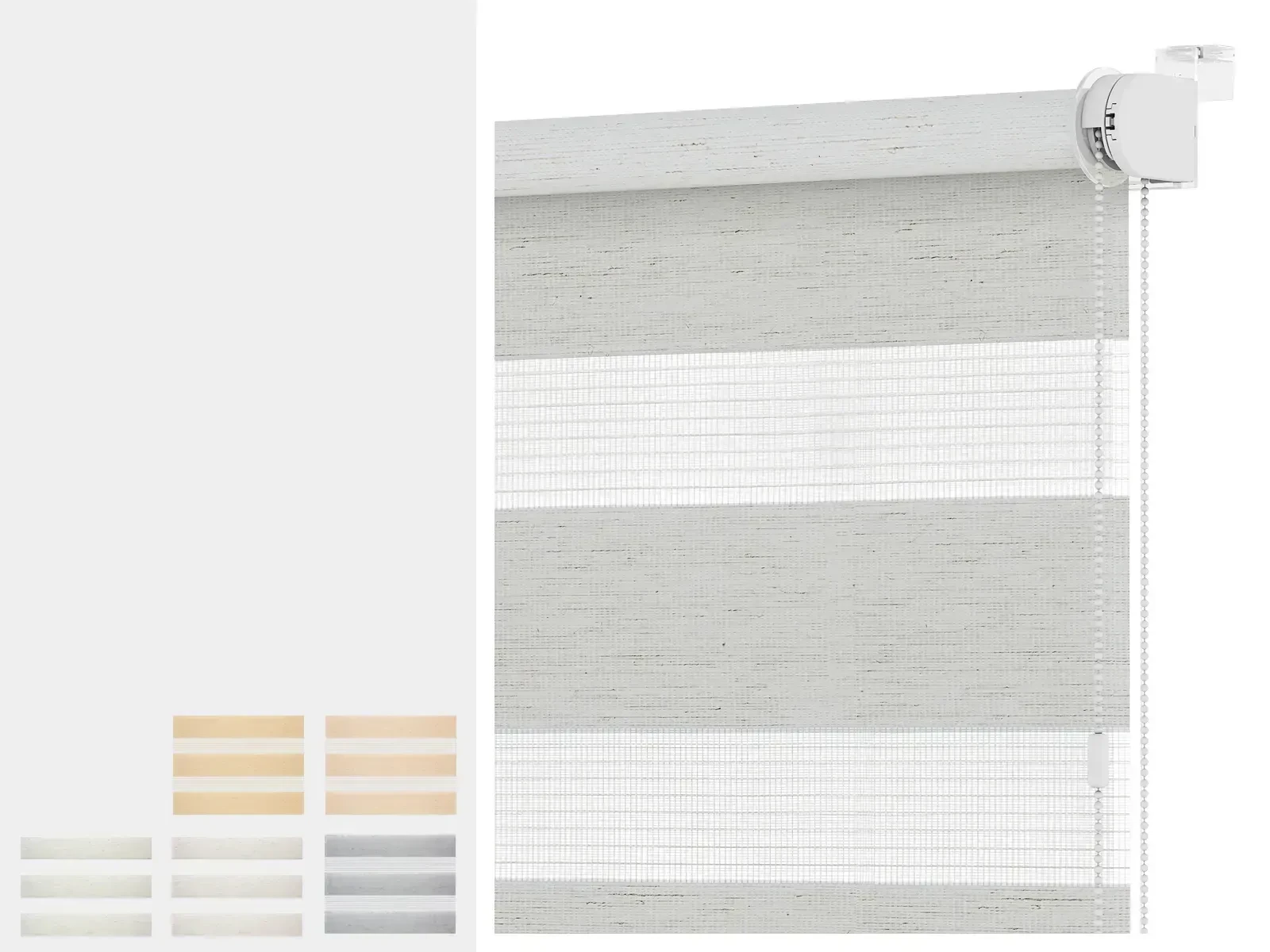 Roleta MINI - deň a noc - látka BALI