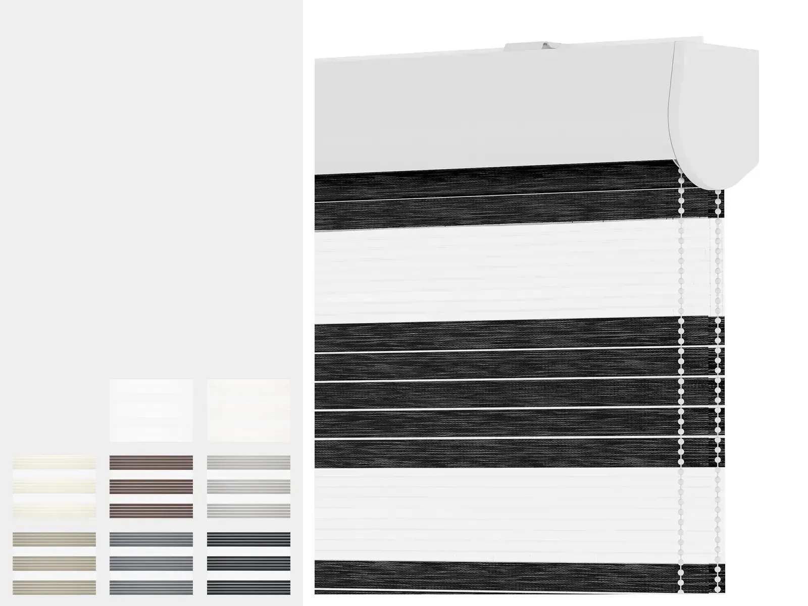 Roleta NOBLE - deň a noc - látka RODOS