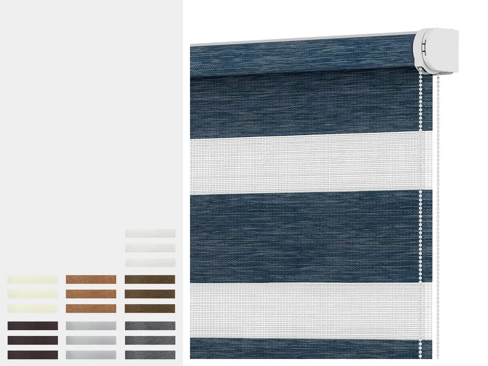 Roleta SOLID S - deň a noc - látka OLYMPOS