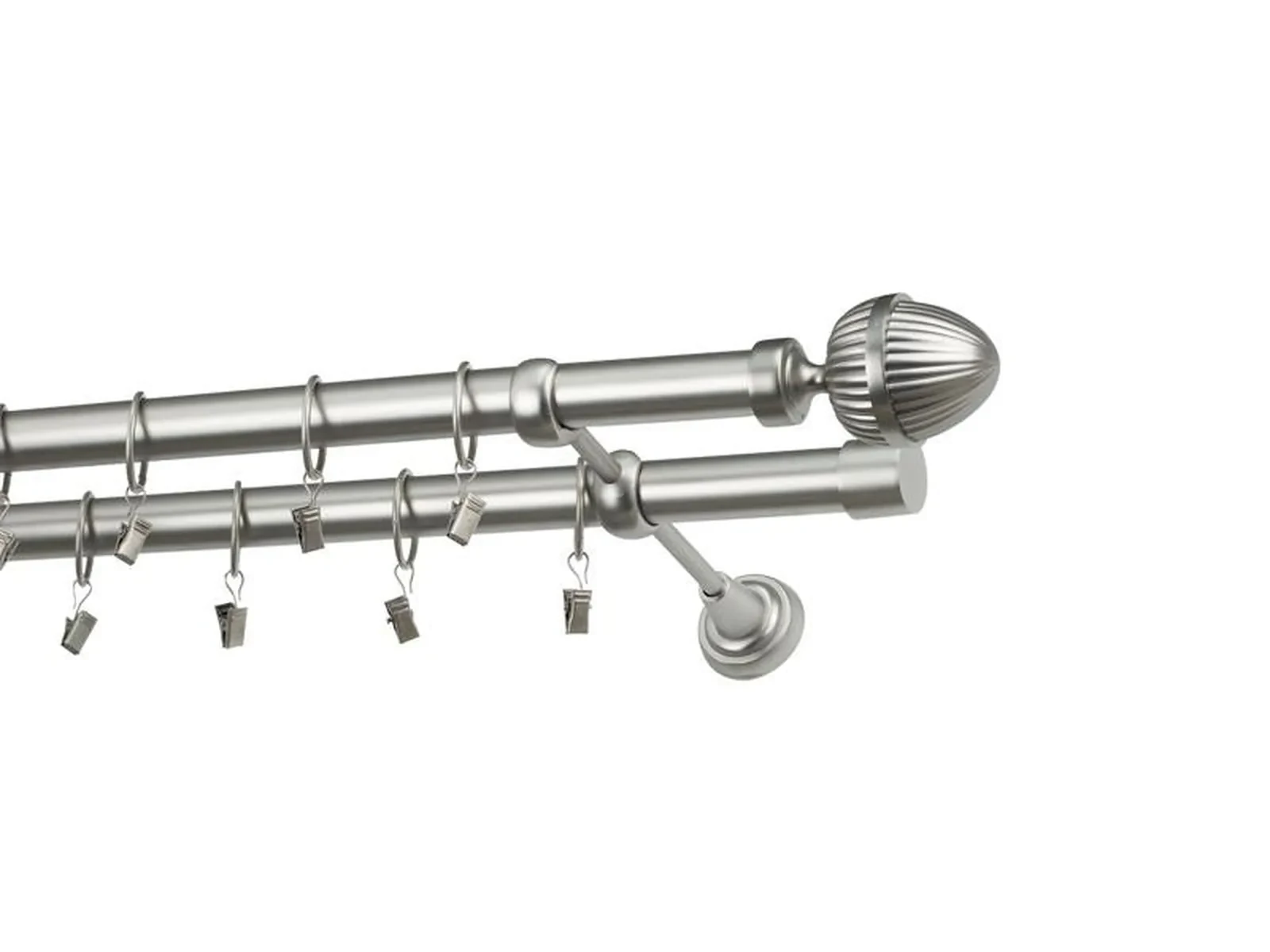 Garniža 25x25mm - 2rady - ODEON - satin