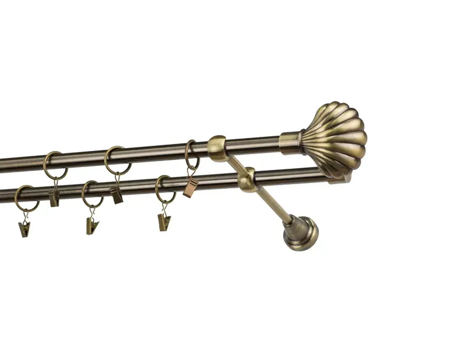 Garniža 16x16mm - 2rady - MUŠĽA - antik