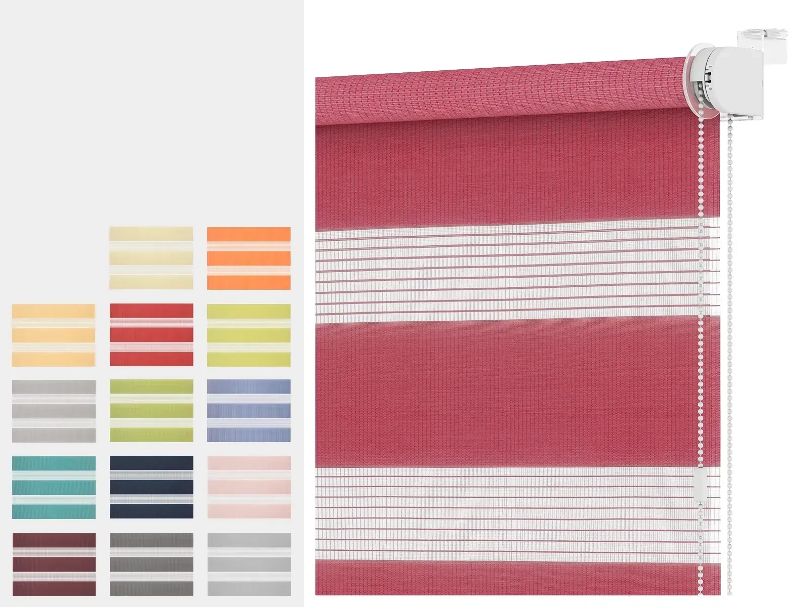 Roleta MINI - deň a noc - látka BAHAMA