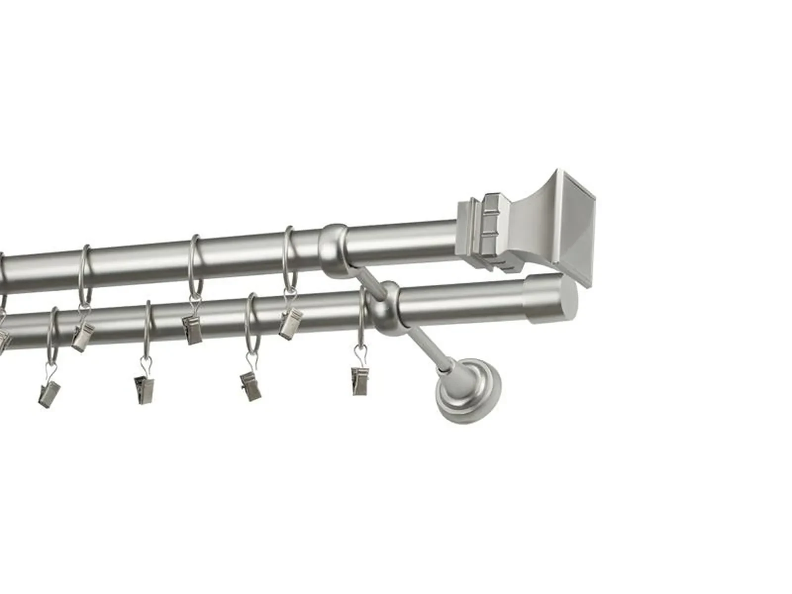 Garniža 25x25mm - 2rady - VEŽA - satin