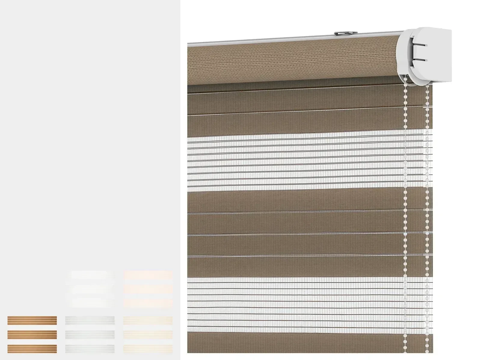 Roleta SOLID M - deň a noc - látka KRÉTA