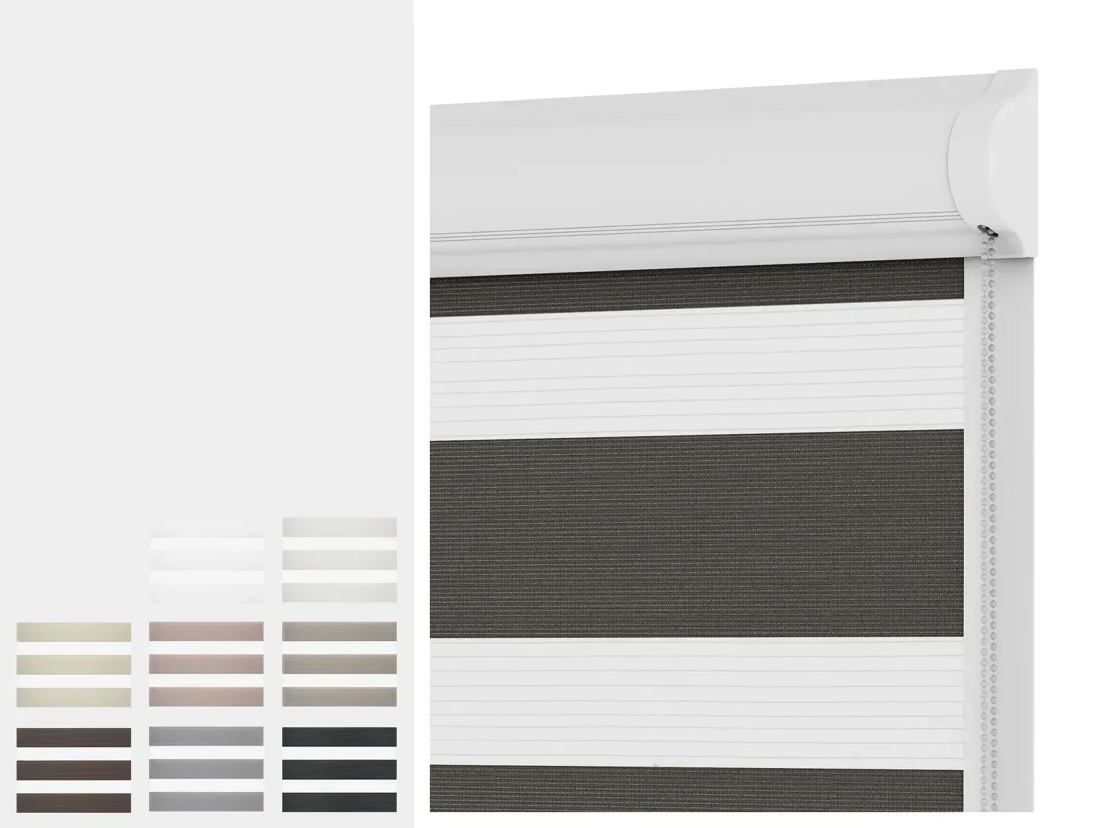 Roleta SWING LITE - deň a noc - látka SUMATRA