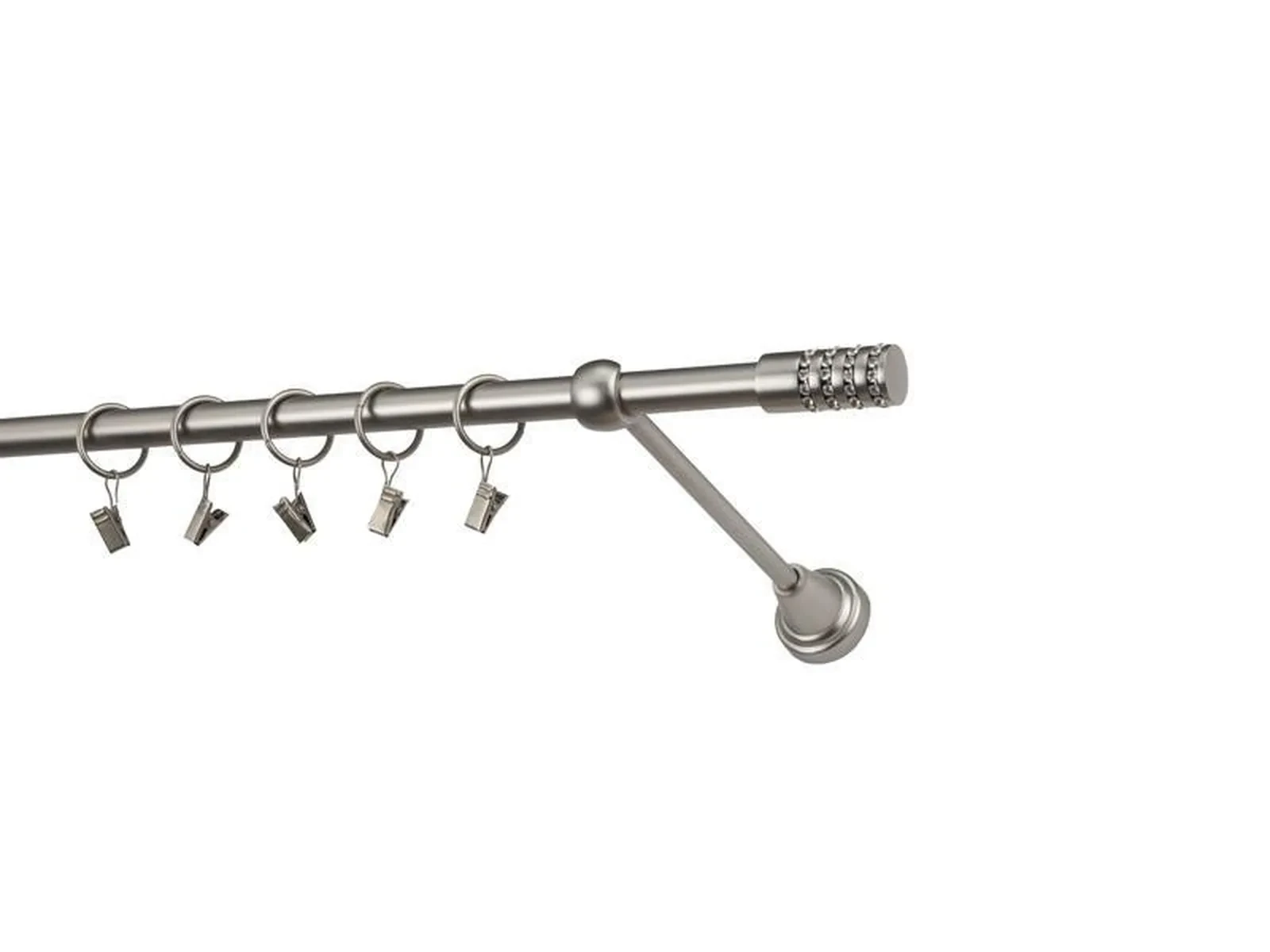 Garniža 16mm - 1rad - CYLINDER CRYSTAL - satin