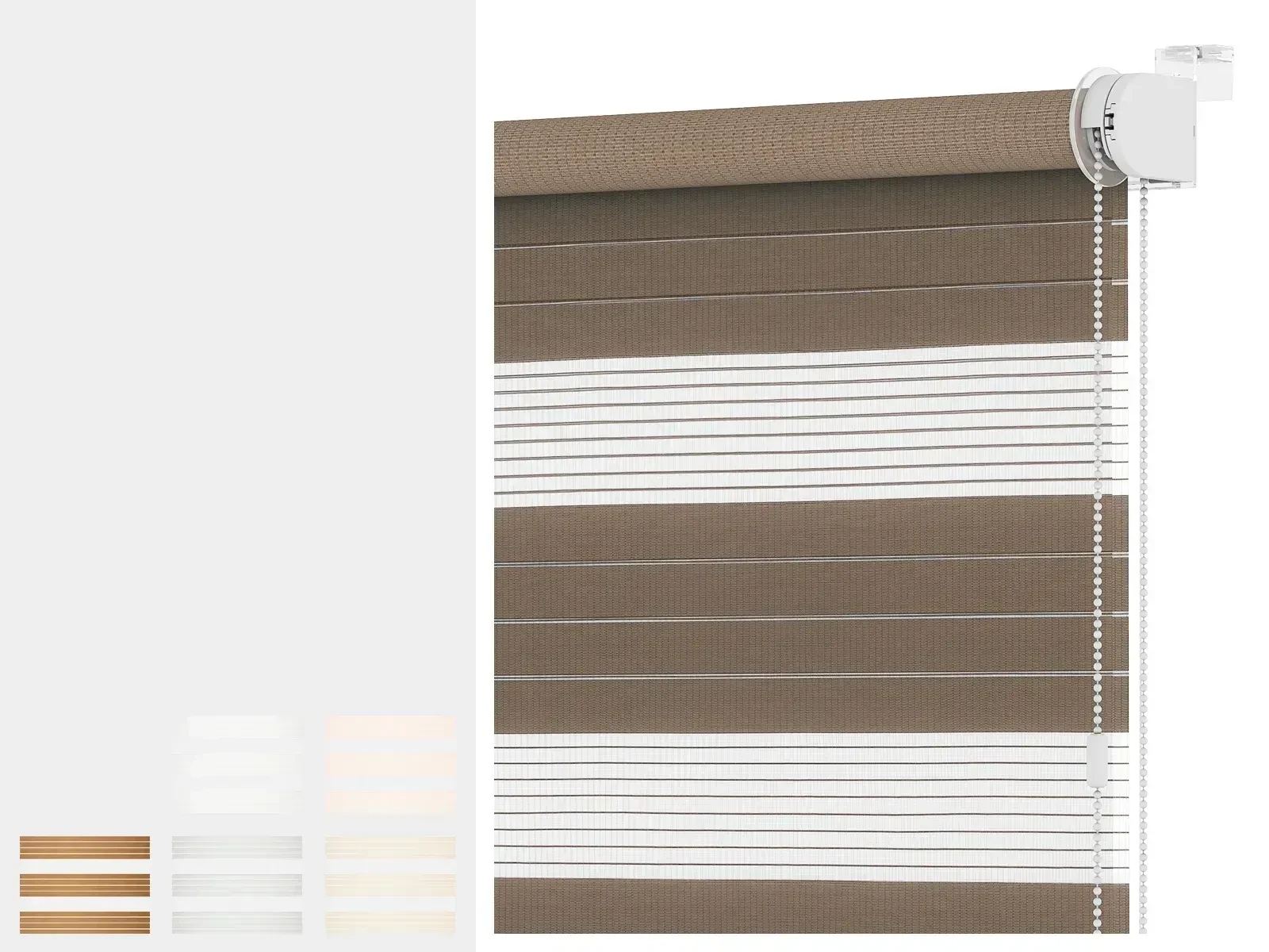 Roleta MINI - deň a noc - látka KRÉTA