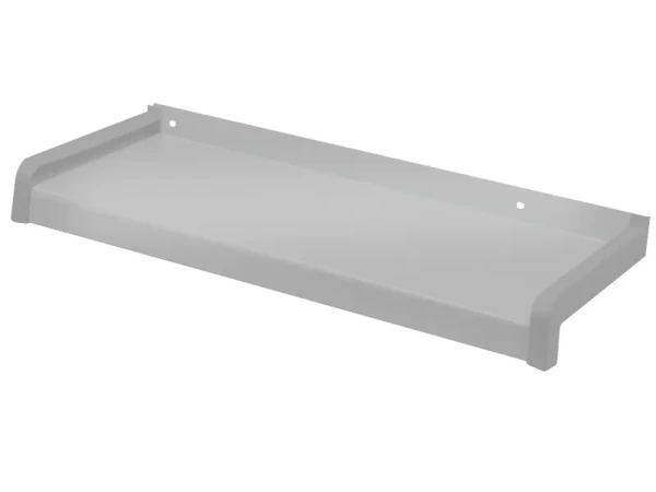 Vonkajšie hliníkové ťahané parapety - strieborná RAL 9006