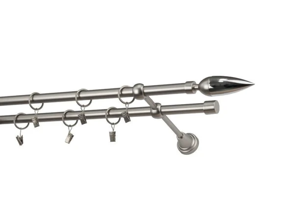 Garniža 16x16mm - 2rady - LINEA - satin