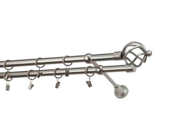 Garniža 19x19mm - 2rady - SPIRAL - satin