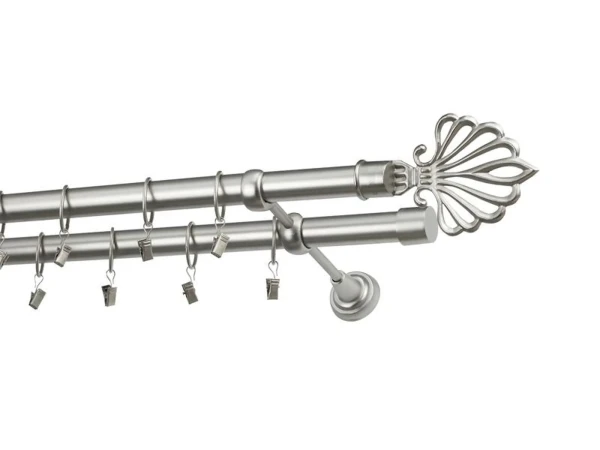 Garniža 25x25mm - 2rady - MODERN - satin