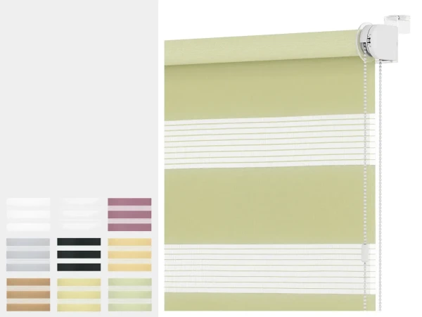 Roleta MINI - deň a noc - látka STANDARD