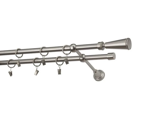 Garniža 16x16mm - 2rady - MILANO CRYSTAL - satin