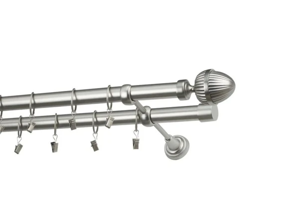 Garniža 25x25mm - 2rady - ODEON - satin