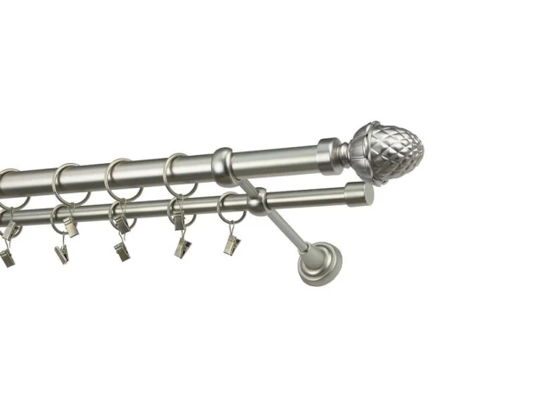 Garniža 25x16mm - 2rady - ŽALUĎ - satin