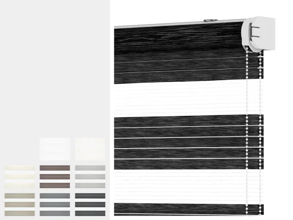 Roleta SOLID M - deň a noc - látka RODOS