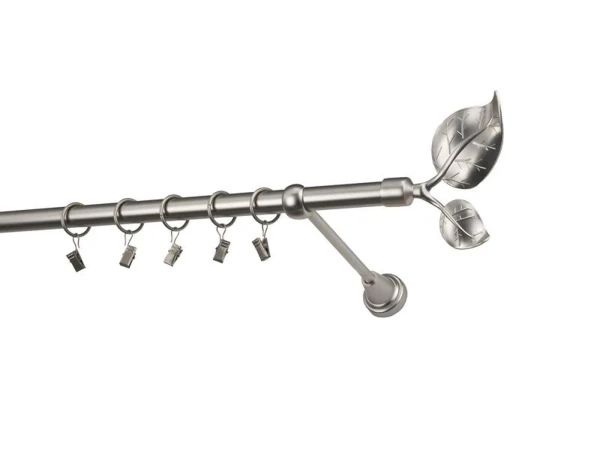 Garniža 19mm - 1rad - LIST VEĽKÝ - satin