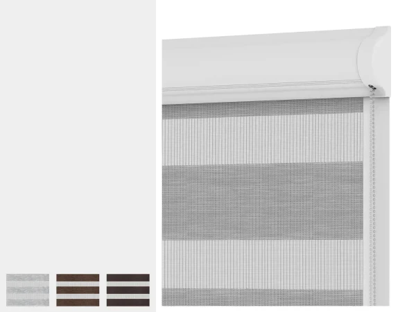 Roleta SWING LITE - deň a noc - látka BLACK ELEGANCE