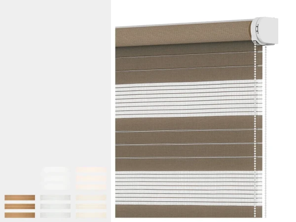 Roleta SOLID S - deň a noc - látka KRÉTA