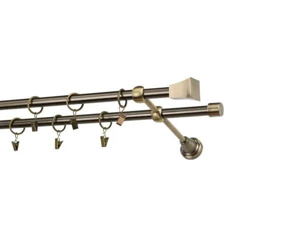 Garniža 16x16mm - 2rady - PLUTON - antik